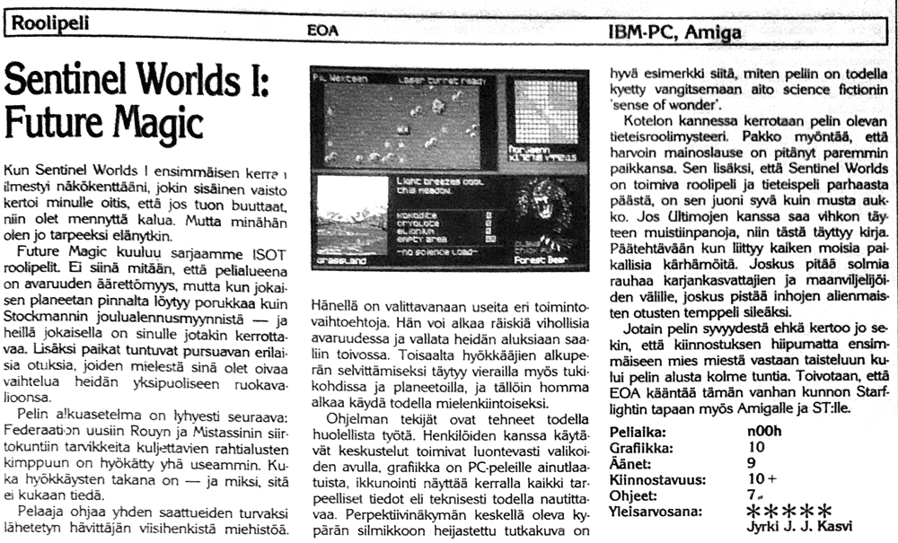 Sentinel Worlds I: Future Magic